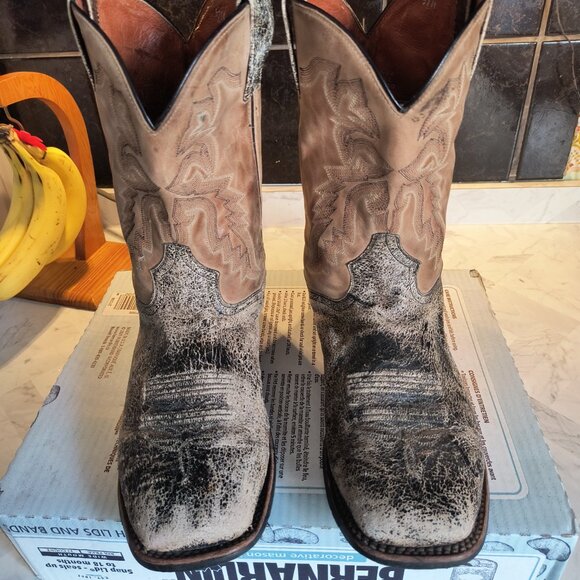 Men's 10 Dan Post boots - Picture 3 of 5